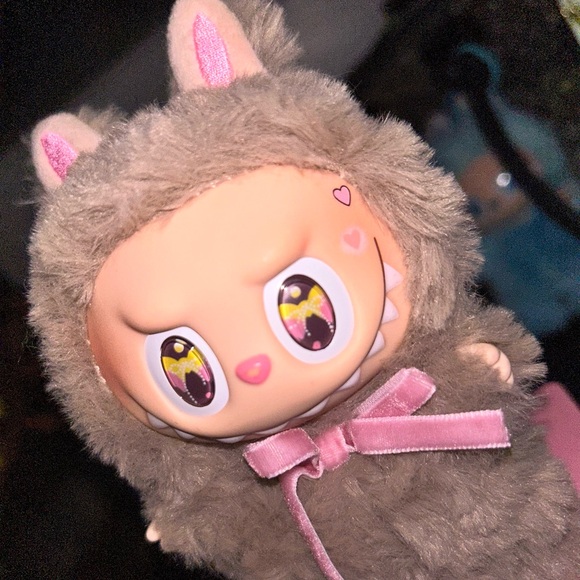 Custom Zimomo Labubu with Pink Bow - Picture 6 of 8